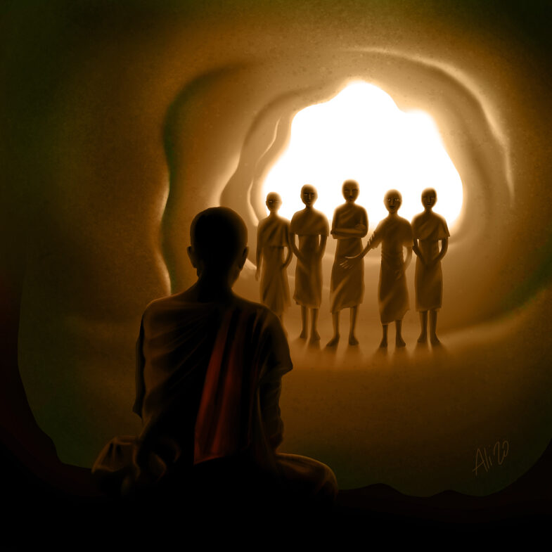 the five rude monks